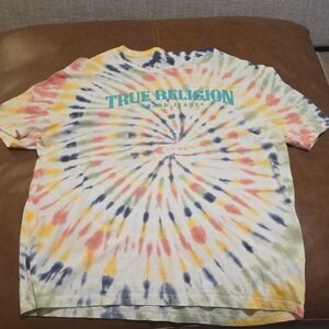 True Religion Multicolor Spiral Tee